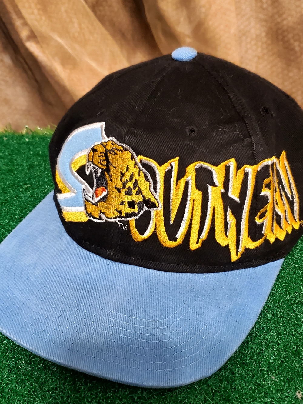Mens Vintage Snspback Southern Jaguars Flatbill Cap - Picture 6 of 9
